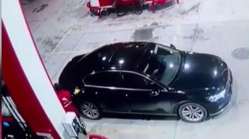 Başakşehir'de akaryakıt soygunu! Depoyu fulleyip ödeme yapmadan kaçtı