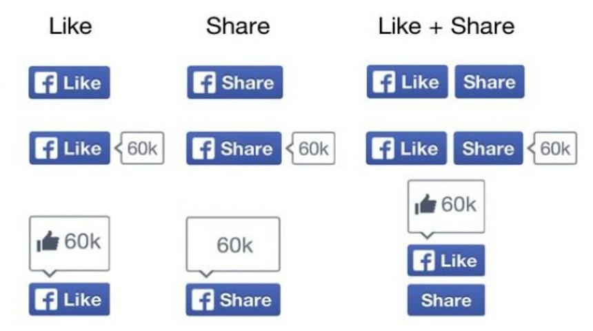 Paylaş ve beğen butonu yenileniyor