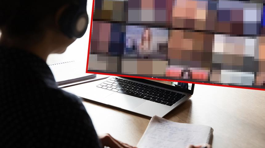 Online derste "cinsel içerik" skandalı! Öğretim görevlisi dersi duraklatmayı unutunca...