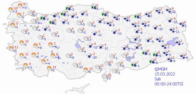 14 Mart 2022 Pazartesi hava nasıl olacak?