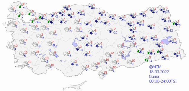 14 Mart 2022 Pazartesi hava nasıl olacak?