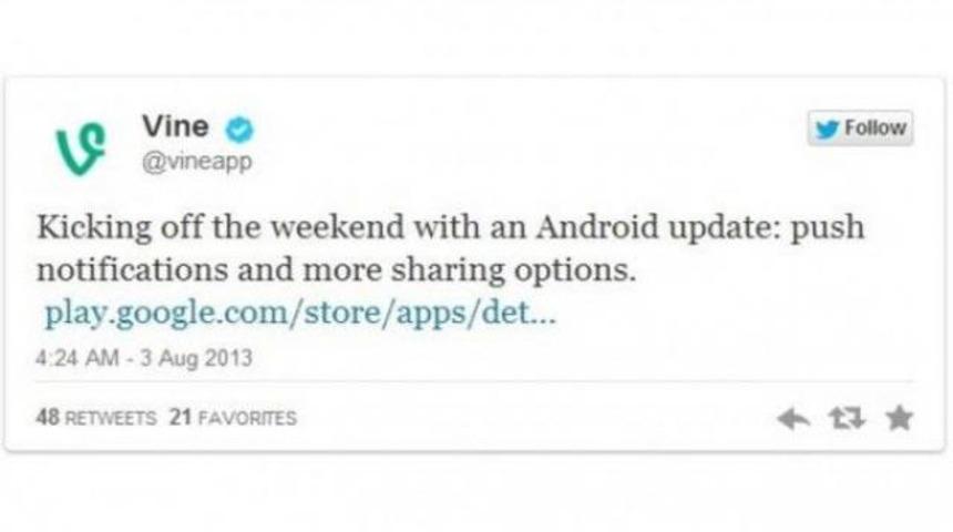 Vine&rsquo;ın android uygulaması g&uuml;ncellendi
