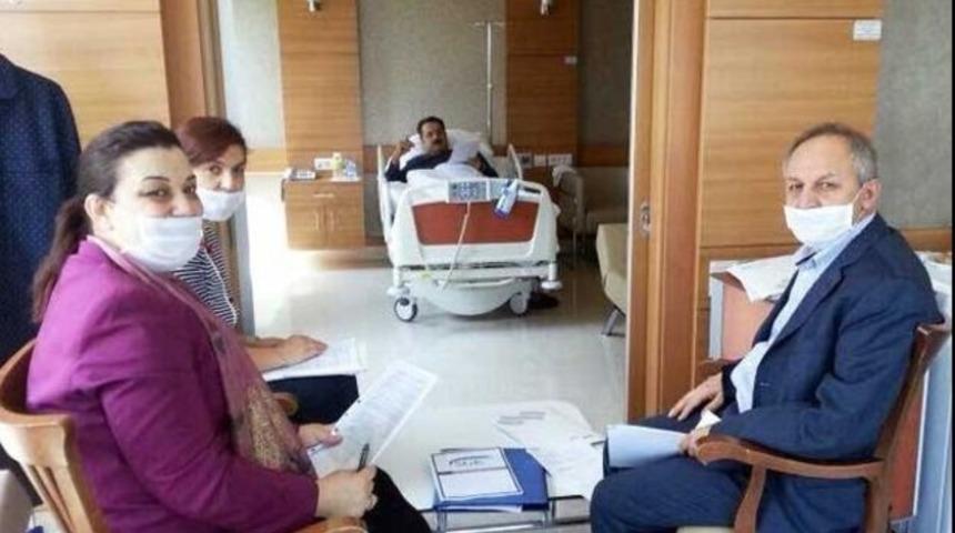 Çelik'in hastane odasından ilk fotoğraf