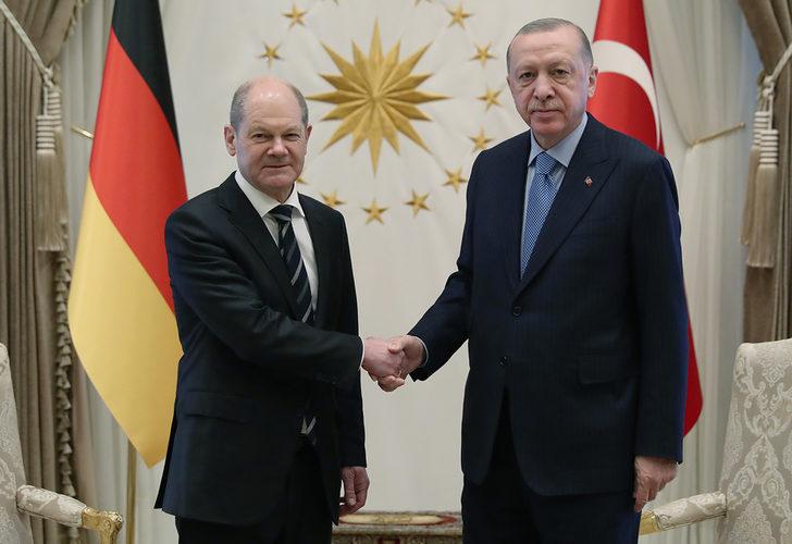 Cumhurbaşkanı Erdoğan ve Almanya Başbakanı'ndan ortak basın toplantısı