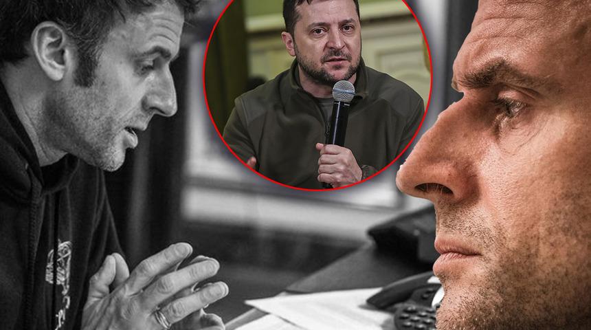 Zelenskiy'e mi özeniyor? Macron eleştiri yağmuruna tutuldu!