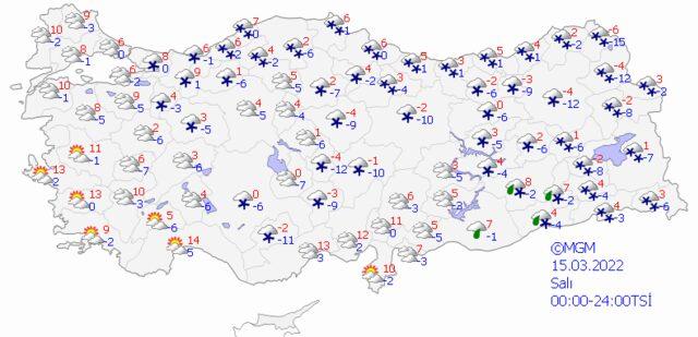 15 Mart 2022 Salı hava nasıl olacak?