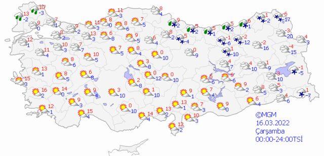 15 Mart 2022 Salı hava nasıl olacak?