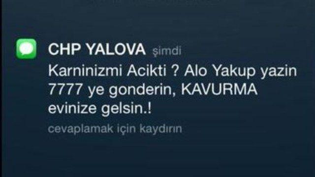 CHP'lilere şok SMS!