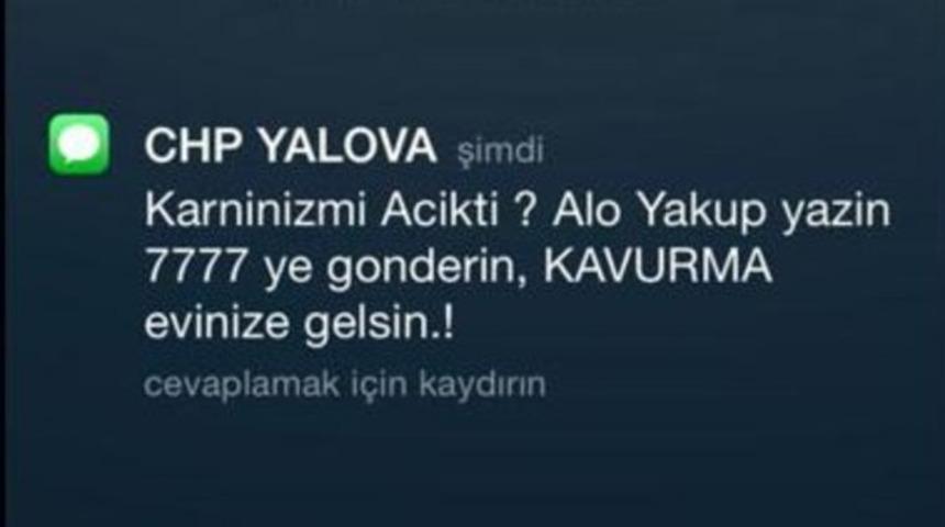 CHP'lilere şok SMS!