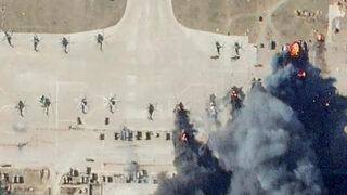 Görüntüler paylaşıldı! Rusya'ya havadan darbe vuruldu