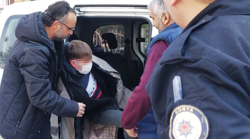Konya'da korku dolu anlar! Arabayı gasp edip içindeki çocukla birlikte kaçırdı