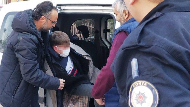 Konya'da korku dolu anlar! Arabayı gasp edip içindeki çocukla birlikte kaçırdı