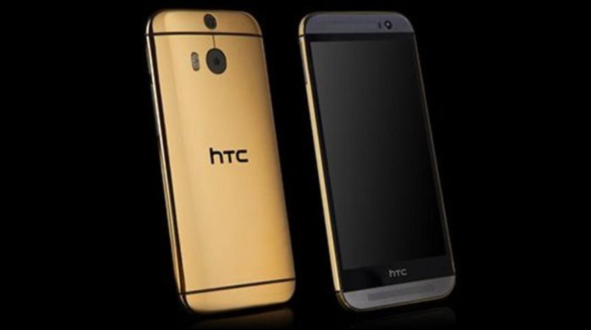 24 ayar altın kaplama HTC One M8