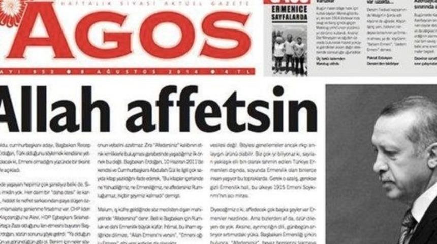 Agos'tan 'Afedersiniz Ermeni' cevabı