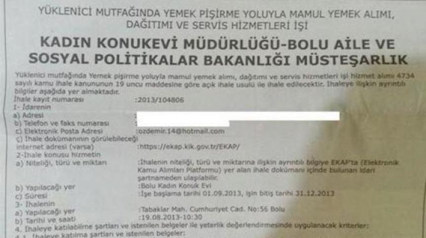 Skandal ilan müdür vekilini yedi