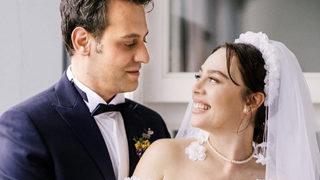 Demet Evgar ile Levent Babataş evlendi! İşte nikahtan kareler