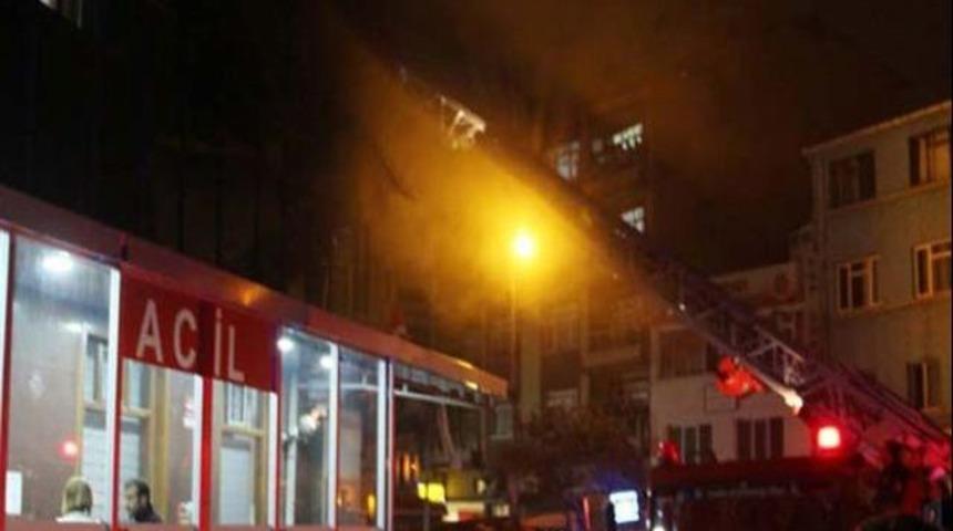 Özel hastanede korkutan yangın