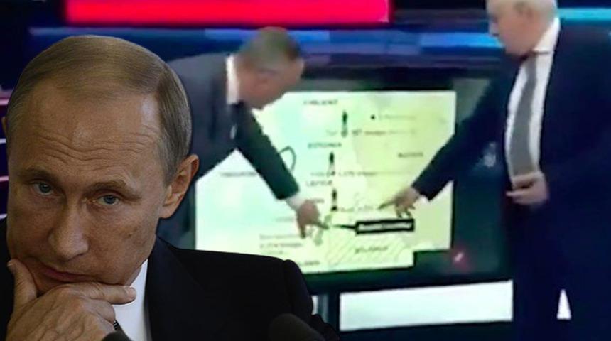 Son dakika | Rusya, Ukrayna'dan sonra Letonya, Litvanya ve Estonya'yı mı hedef alacak? İşgal senaryosunu harita üzerinde anlattı