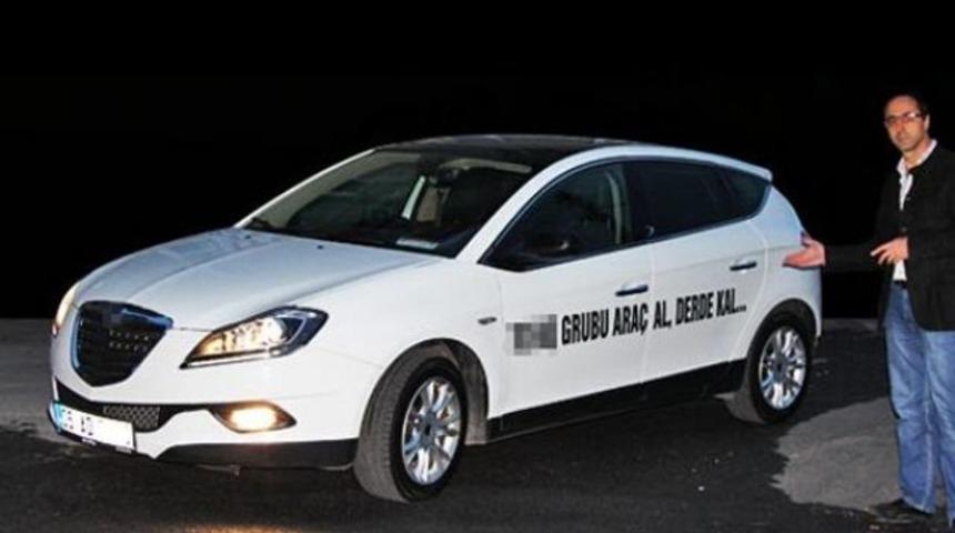 Çıldırdı aracına bu yazıyı yazdırdı!