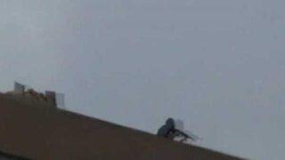 Mısır'da keskin nişancı böyle ateş açtı