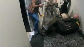 Amerika’da dehşet anları! Polisi sırtından bıçakladı, silahlar konuştu