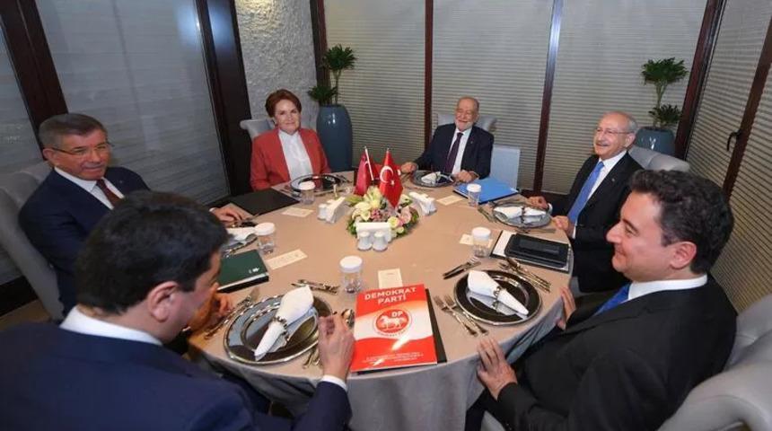 Muhalefet bir kez daha bir araya geliyor! 6 liderin gündemi bu kez seçim yasası