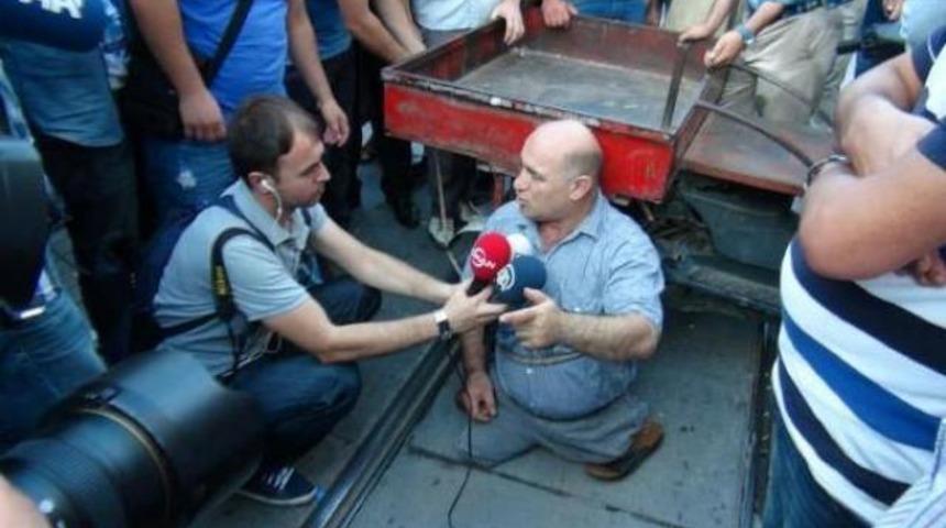 Taksim'de sıradışı Mısır eylemi