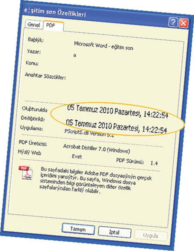 KPSS de kopyanın belgesi 1