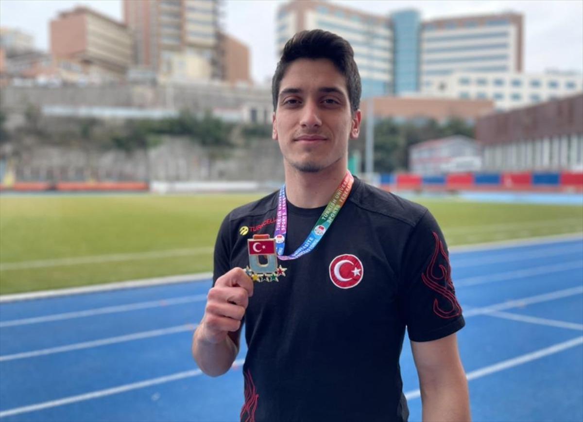 Milli atlet Kilcioğlu'nun hedefi uluslararası m&uuml;sabakalarda zirveye koşmak