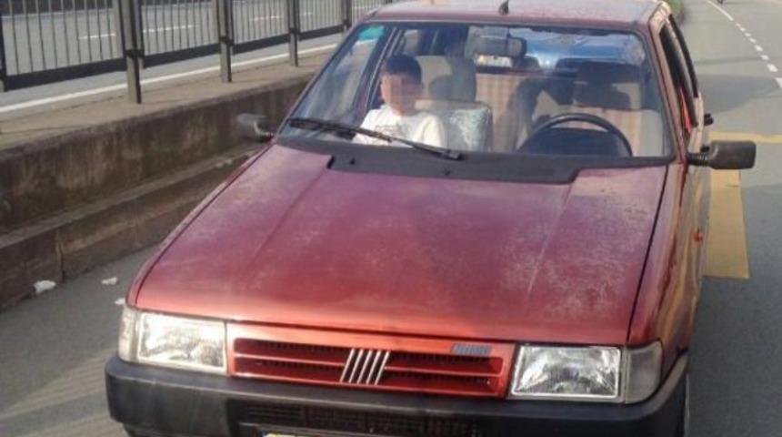 13 yaşındaki oğluna araç kullandırken yakalandı