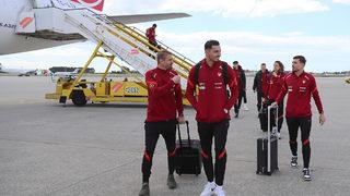 A Milli Futbol Takımı, Portekiz'e geldi