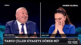 Enginyurt'un Tansu Çiller yanıtı Buket Aydın'ı kahkahaya boğdu: Çok alem bir insansınız