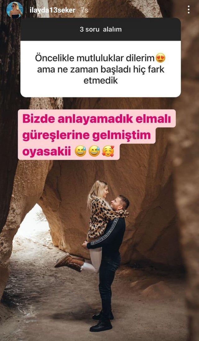 İlayda Şeker Survivor şampiyonu İsmail Balaban'ın kucağında poz verdi!