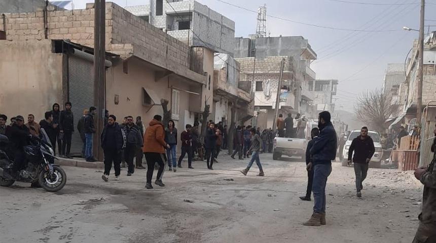 YPG/PKK'dan Azez’e havanlı saldırı: 1 ölü, 7 yaralı