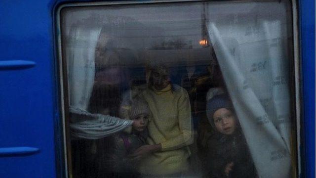 Odessa'dan ayrılan insanlar