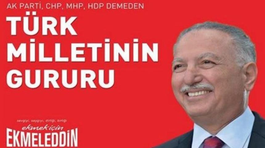 YSK'dan 'İhsanoğlu'na afiş şoku!