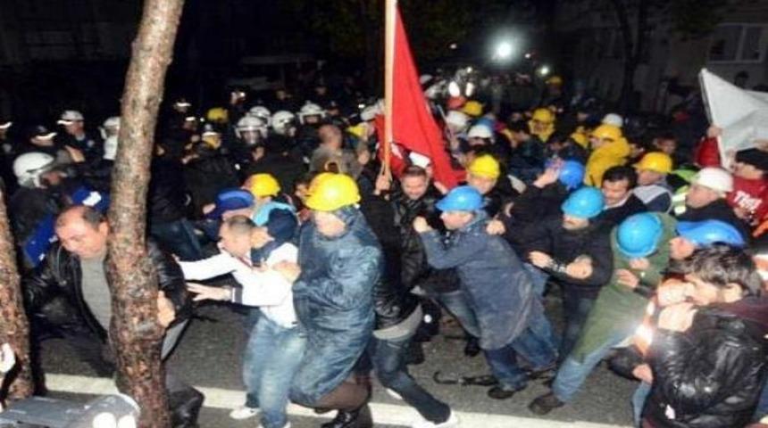 Muğla'da iş&ccedil;ilere polis m&uuml;dahalesi