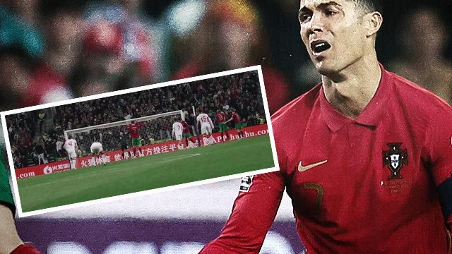 Cristiano Ronaldo, Türkiye maçında çıldırdı! Gol yememek için...
