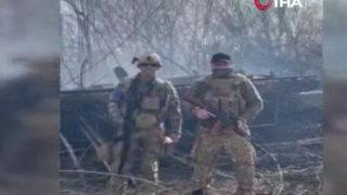 Böyle görüntülendi! ABD'li askerler Ukrayna ordusu saflarında savaştı