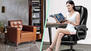 Sofistike ve şık oldukları kadar da rahat olan deri sandalye ve deri koltuk çeşitleri