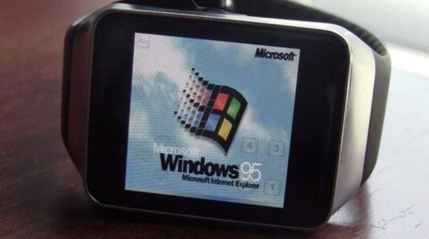 Bir akıllı saate windows 95 yüklenirse ne olur?