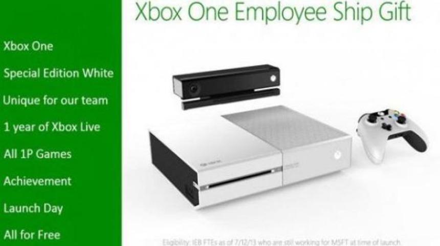 Microsoft &ccedil;alışanlarına &ouml;zel Beyaz Xbox One