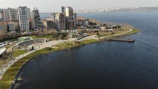 Küçükçekmece Gölünde su 50 santimetre çekildi! Vatandaşlar tedirgin