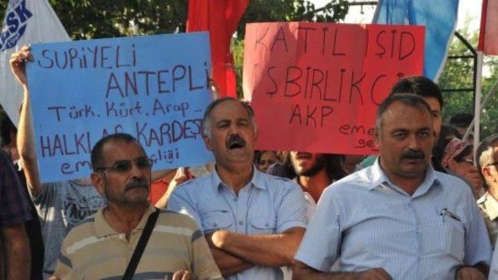 Gaziantep'te Suriyelilere yönelik tepkiler protesto edildi