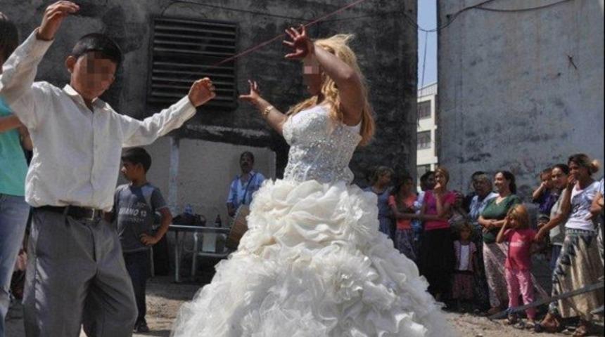 13'l&uuml;k damada 16'lık gelin