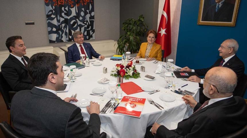 Son Dakika: 6 muhalefet liderinin buluşmasının ardından ortak açıklama geldi
