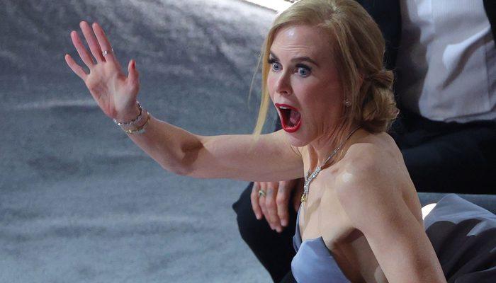 Oscar'da Nicole Kidman'ın dehşet anları! Twitter'da gündem oldu
