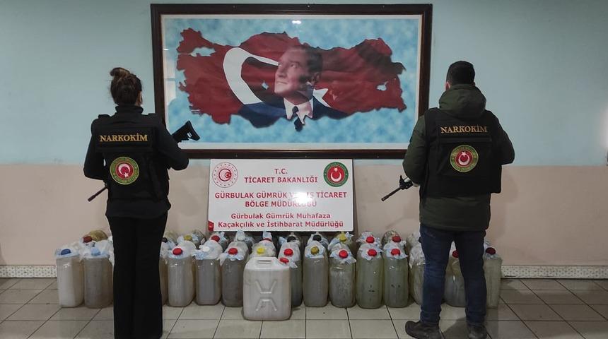 Bakan Muş duyurdu! Gürbulak'ta 622 kilo metamfetamin ele geçirildi