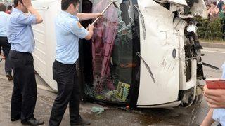 Trabzon'da zincirleme trafik kazası: 11 yaralı