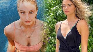 Aleyna Çalışkan ve Makbule Şakalakoğlu vücudu saran mini şort ve sütyenle poz verdi! Dozumuzu aldık